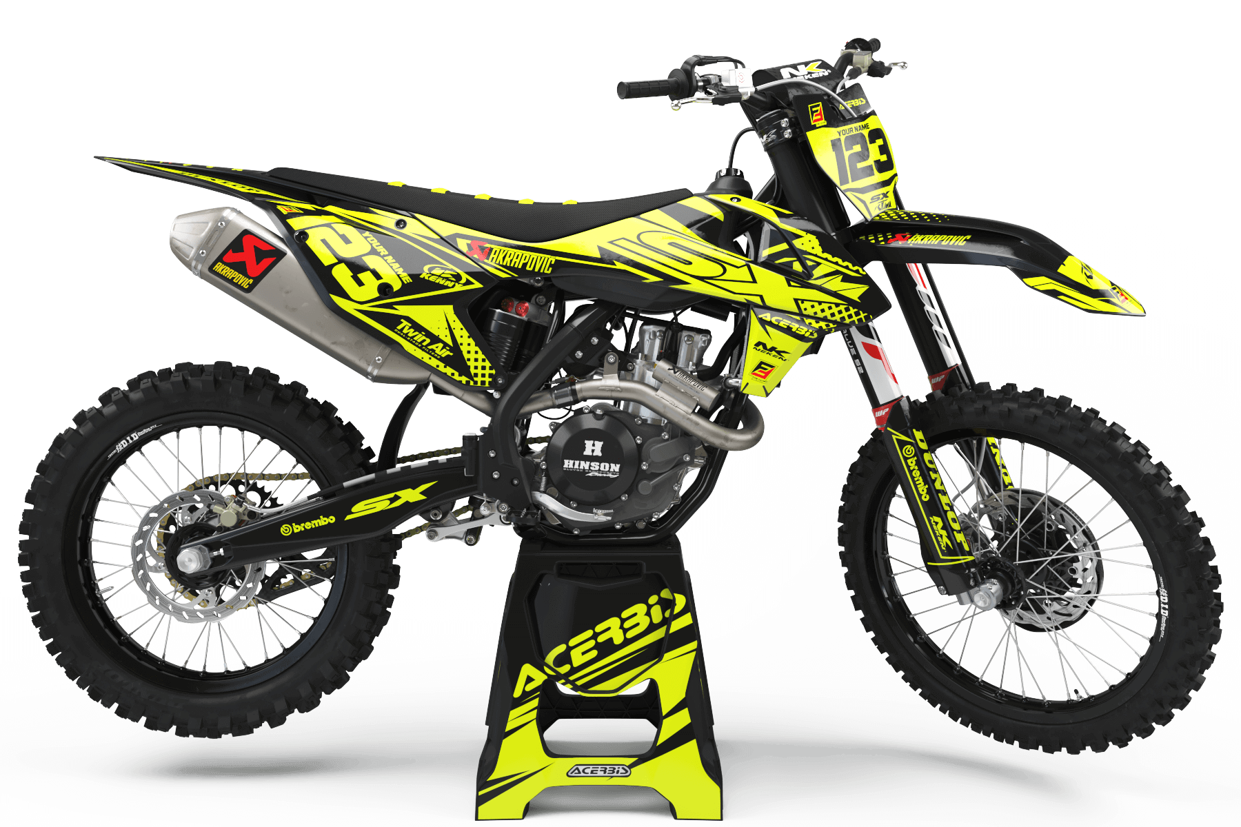 FLUO Graphics Kit KTM AKRAPOVIC