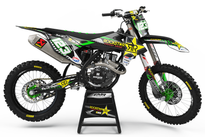 Graphics Kit ROCKSTAR Limited edition GREEN : Really cheap