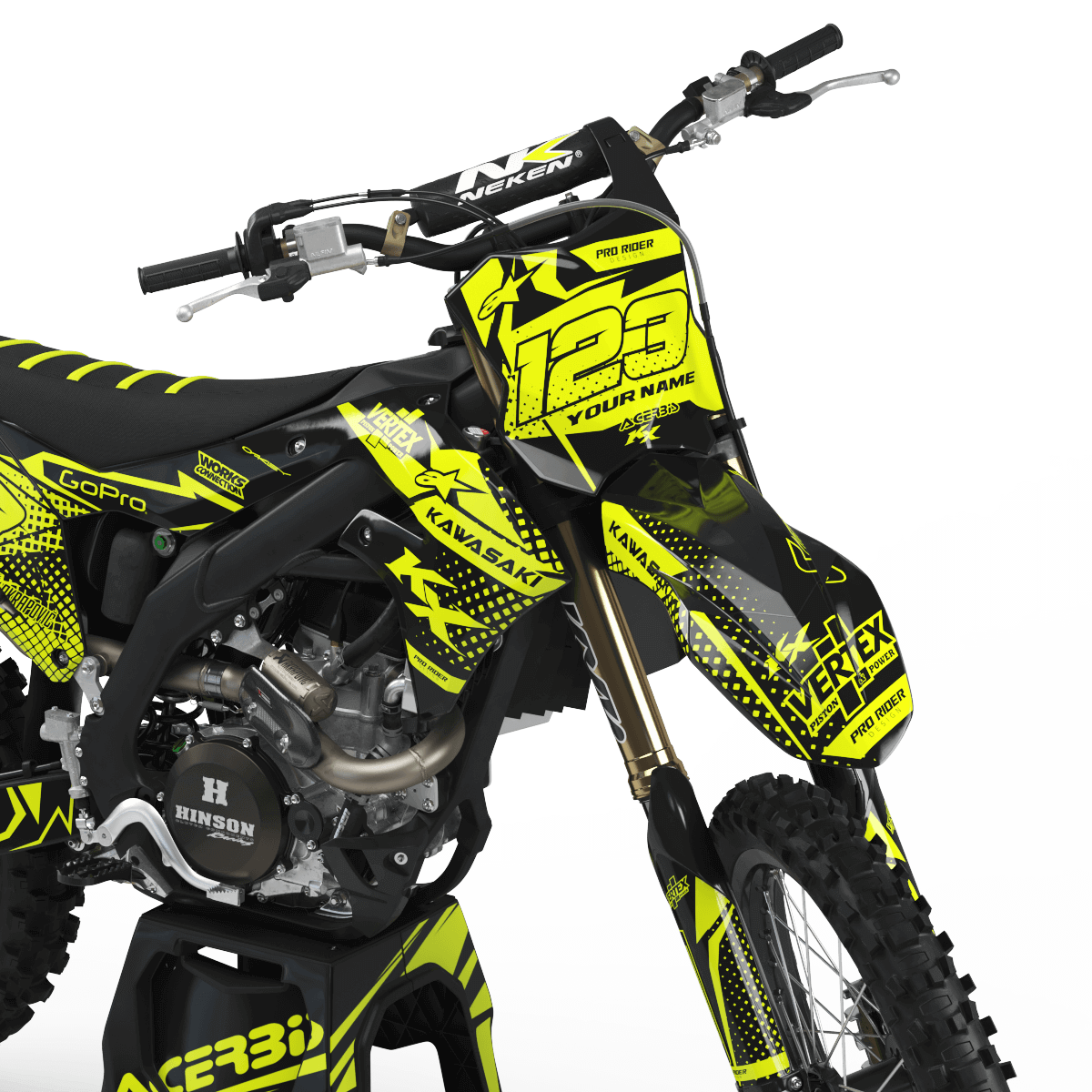FLUO Graphics Kit KAWASAKI VERTEX