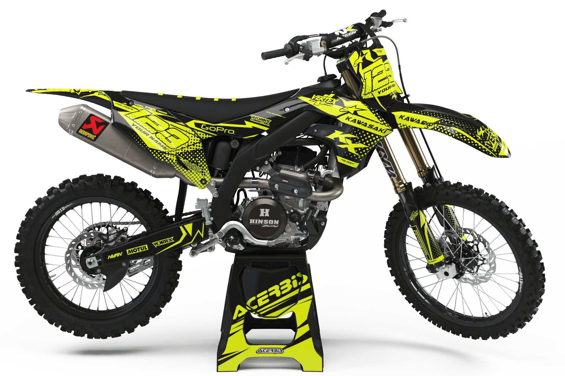 FLUO Graphics Kit KAWASAKI VERTEX