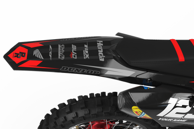 HONDA Graphics Kit BUD RACING Black And Red