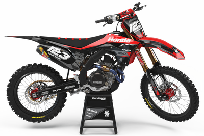 HONDA Graphics Kit BUD RACING Black And Red