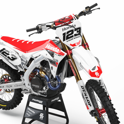 HONDA Graphics Kit BUD RACING White And Red