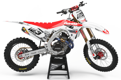 HONDA Graphics Kit BUD RACING White And Red