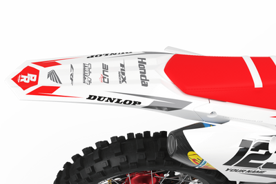HONDA Graphics Kit BUD RACING White And Red