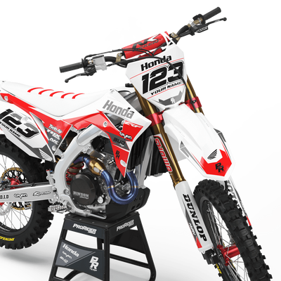 HONDA Graphics Kit BUD RACING Red And White
