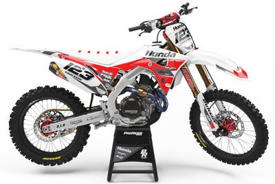HONDA Graphics Kit BUD RACING Red And White