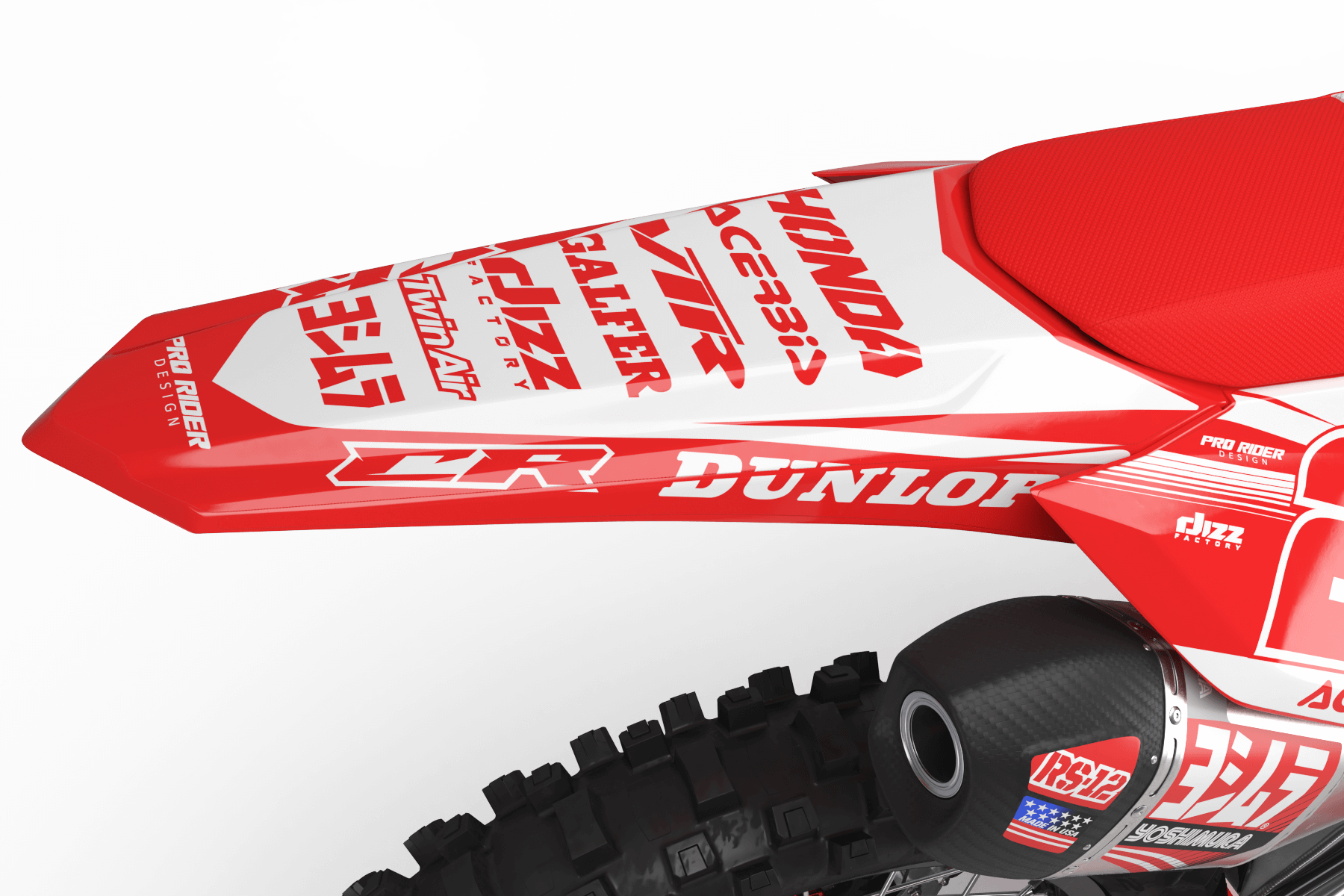 Graphics Kit HONDA DASH ONE RED