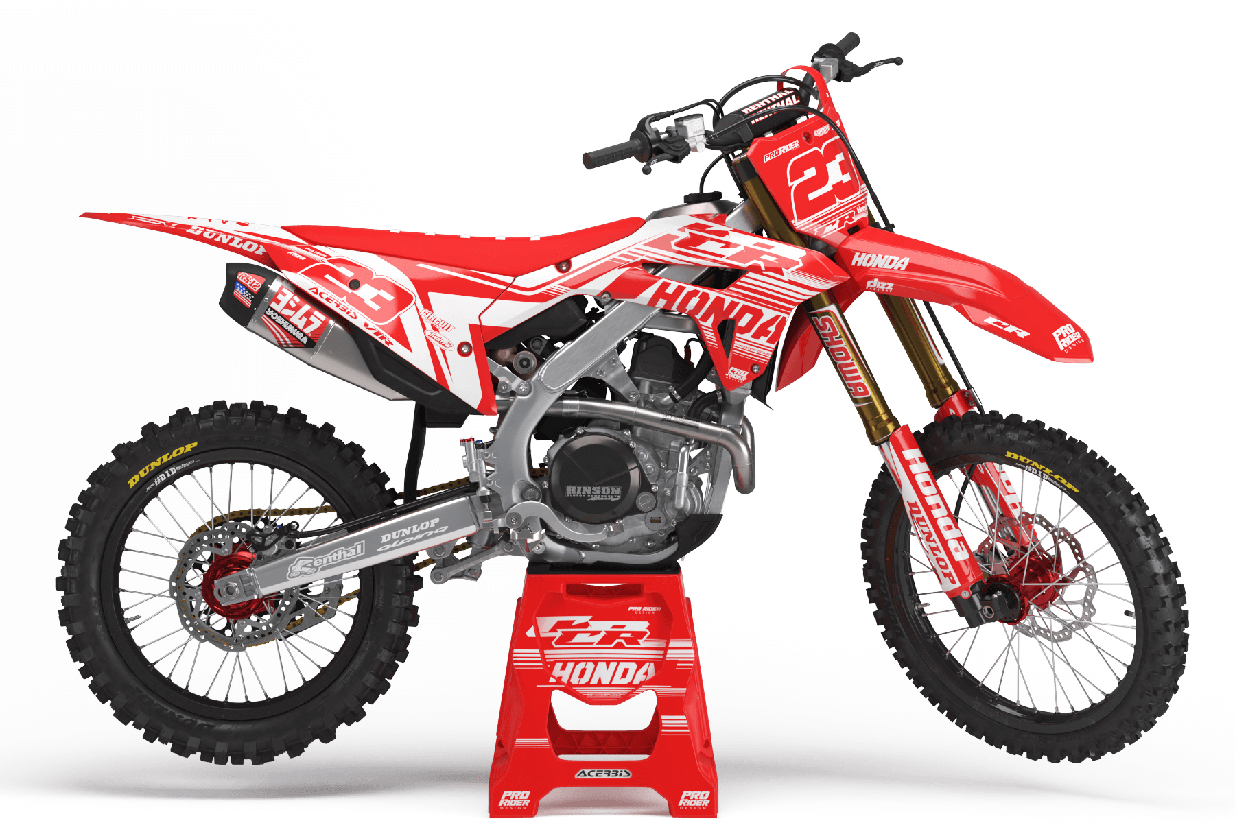 Graphics Kit HONDA DASH ONE RED