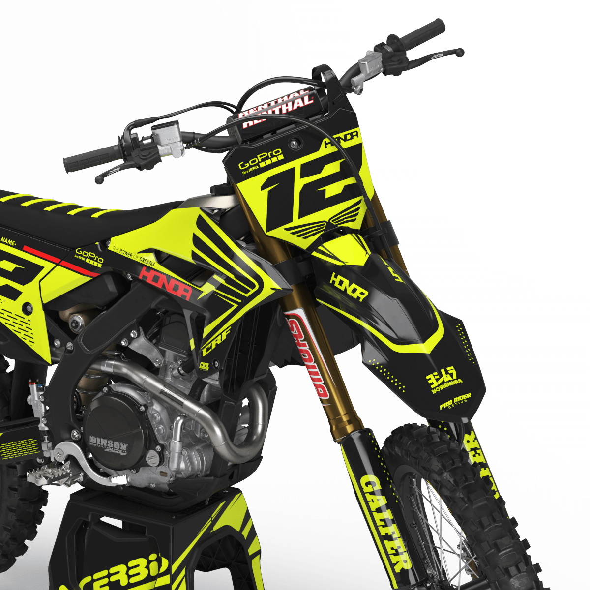 Graphics Kit HONDA SPIRIT FLUO