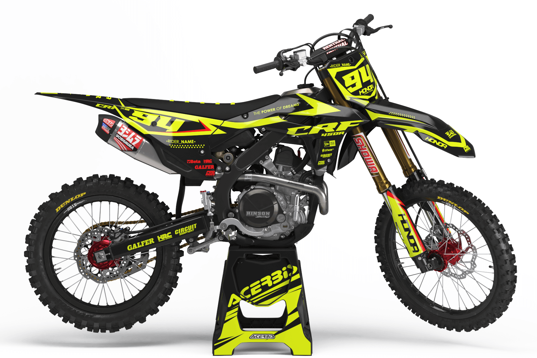FLUO Graphics Kit HONDA HOSTIL