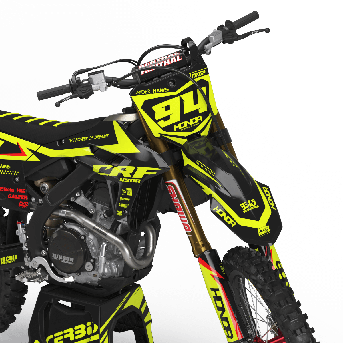 FLUO Graphics Kit HONDA HOSTIL