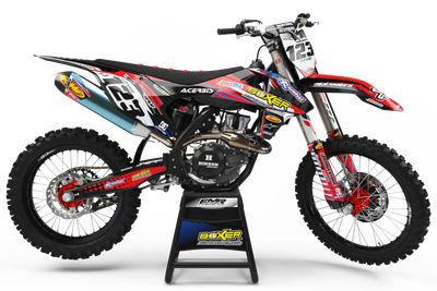 Graphics Kit BOXER RED : Add value to your Motocross and Quad