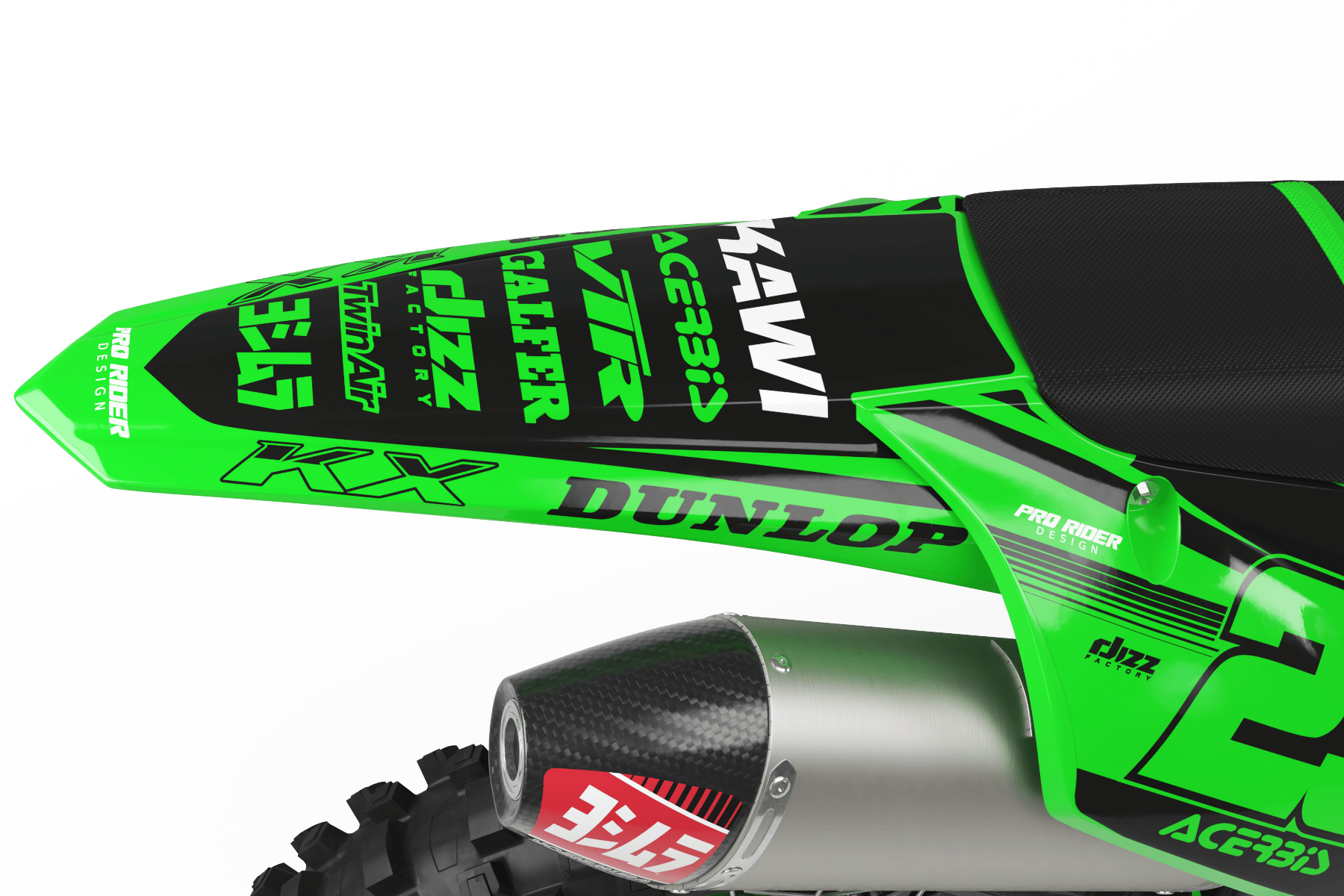 KAWASAKI Graphics Kit KAWI GREEN FIRST