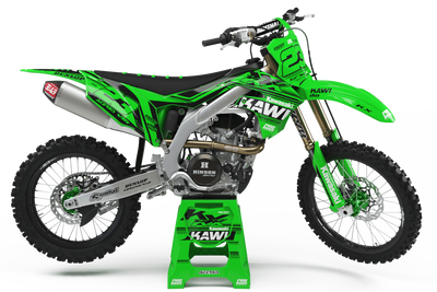 KAWASAKI Graphics Kit KAWI GREEN FIRST