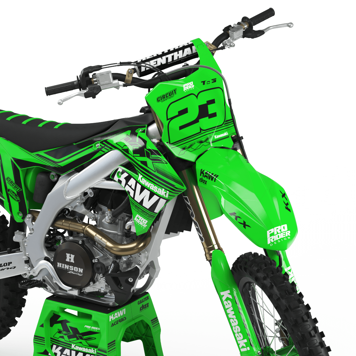 KAWASAKI Graphics Kit KAWI GREEN FIRST