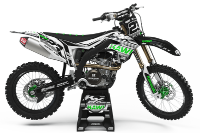 KAWASAKI Graphics Kit KAWI WHITE SPIRIT