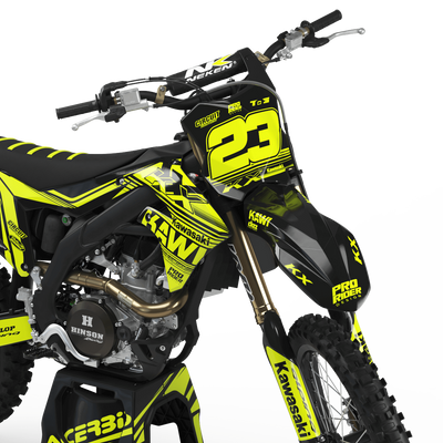 KAWASAKI Graphics Kit KAWI FLUO SPIRIT