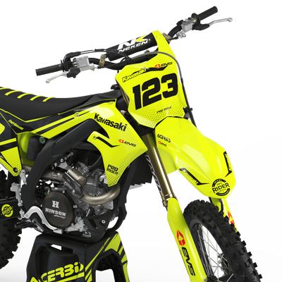 KAWASAKI Graphics Kit EVS TEAL FLUO