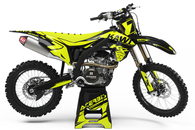 KAWASAKI Graphics Kit PRORIDER KAWI FLUO