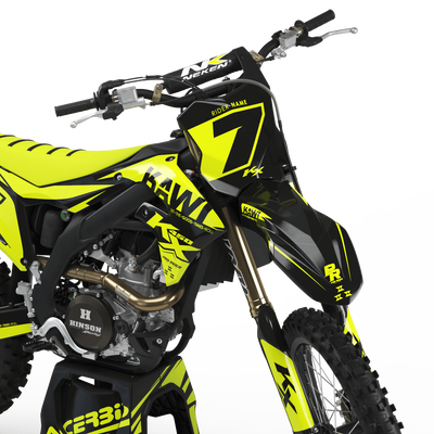 KAWASAKI Graphics Kit PRORIDER KAWI FLUO