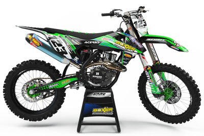 Graphics Kit BOXER GREEN : Add value to your Motocross
