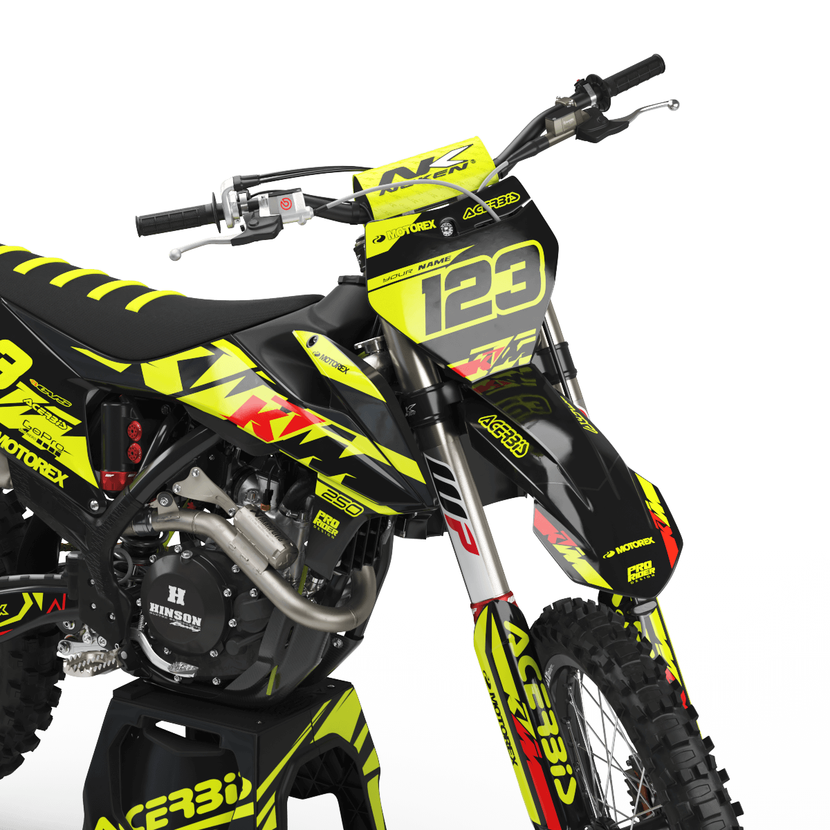 KTM Graphics Kit PLUG FLUO