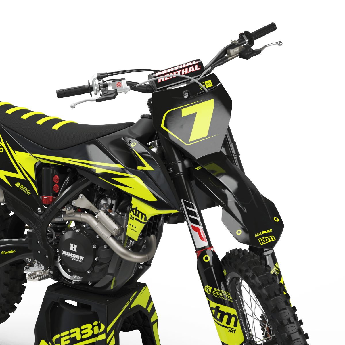 KTM Graphics Kit RIDER UNIK FLUO