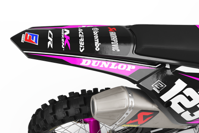 Dirt bike graphics kits honda FACTORY ENERGY Pink: Very high quality