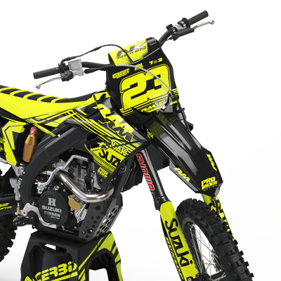 SUZUKI Graphics kit FURIOUS 2 FLUO