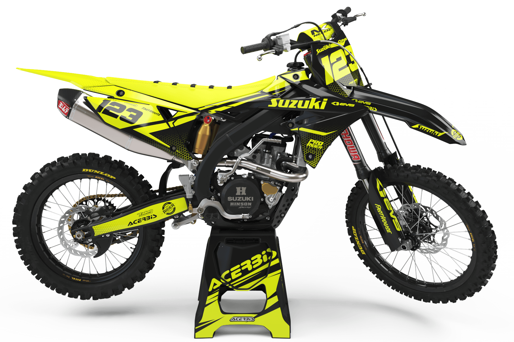 SUZUKI Graphics kit EVS FLUO