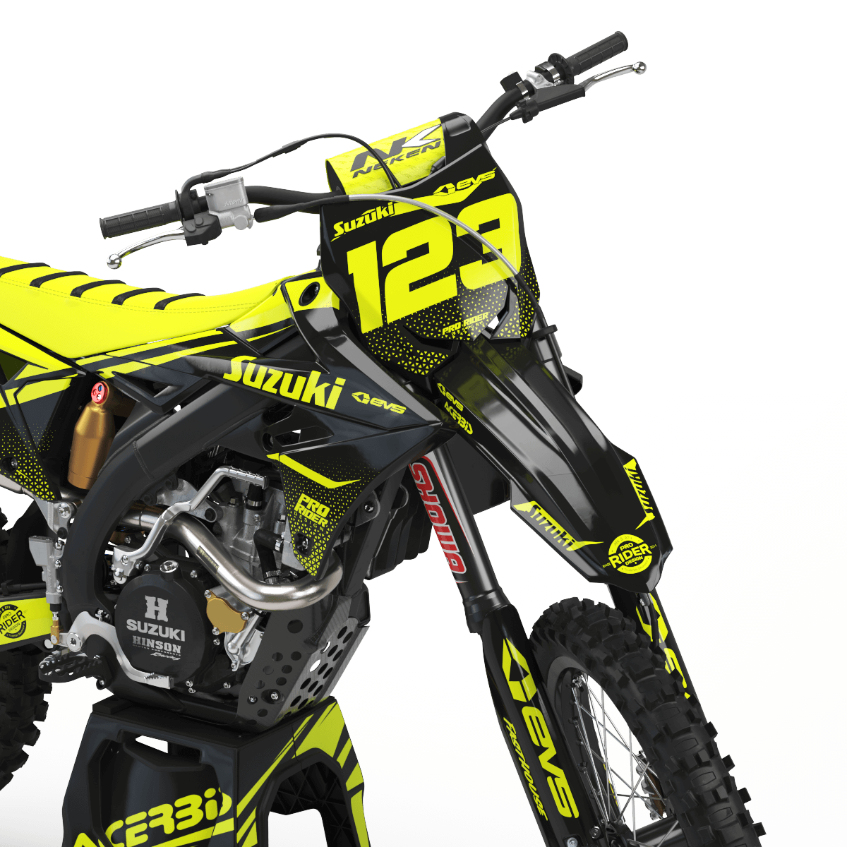 SUZUKI Graphics kit EVS FLUO