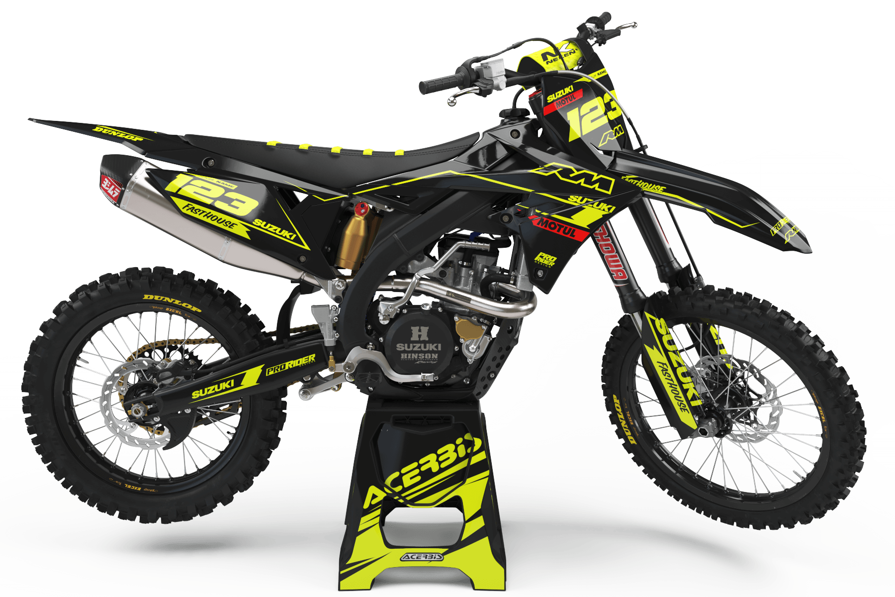 SUZUKI Graphics kit ONE SHOT FLUO