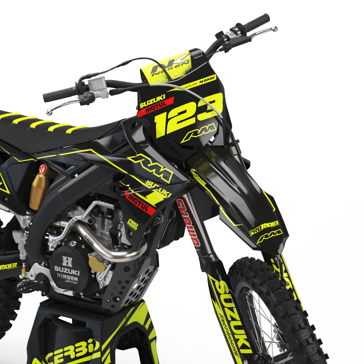 SUZUKI Graphics kit ONE SHOT FLUO