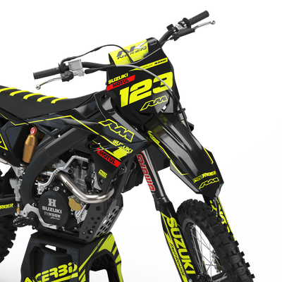 SUZUKI Graphics kit ONE SHOT FLUO