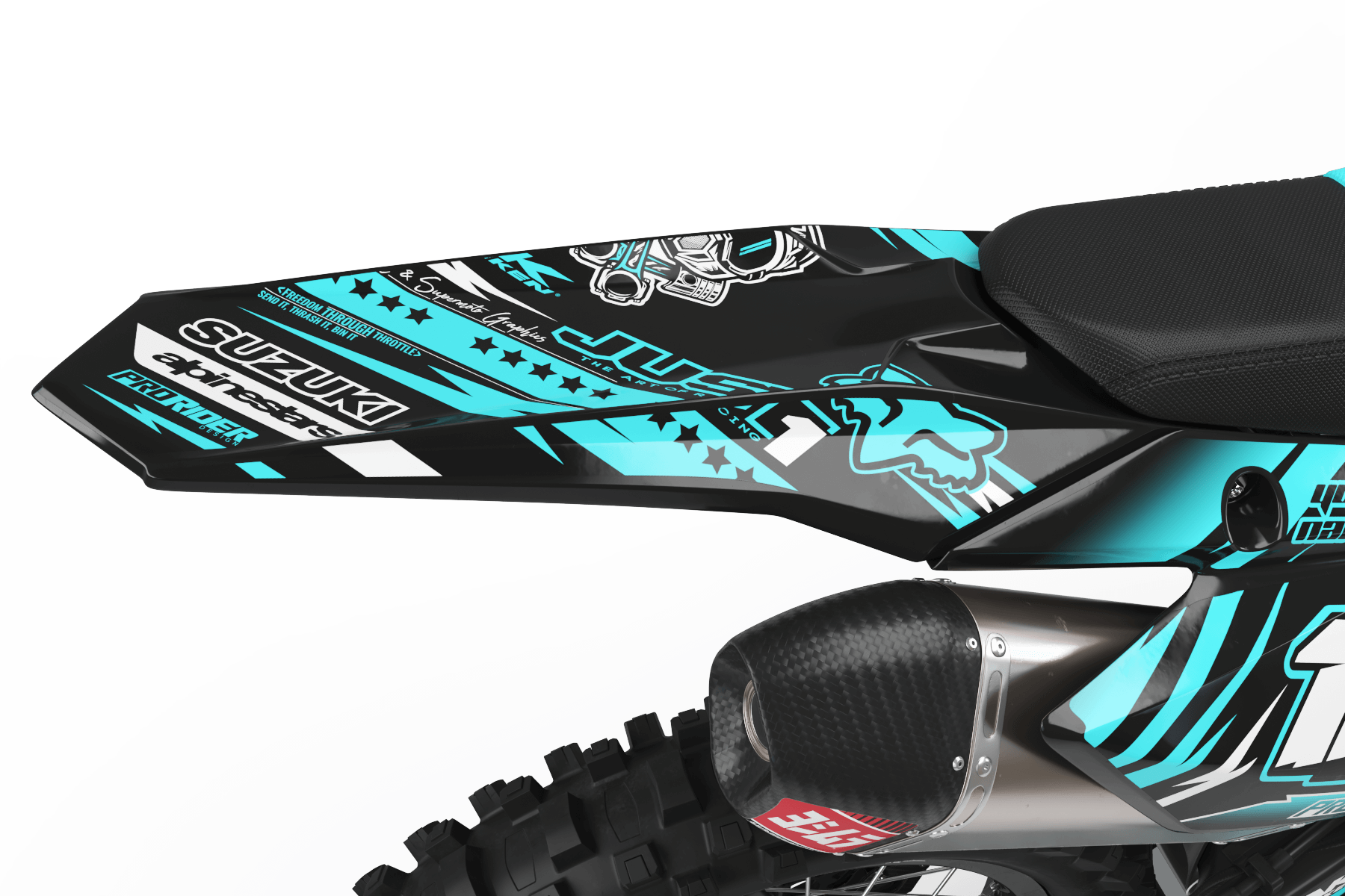 SUZUKI Graphics kit just1 BLUE