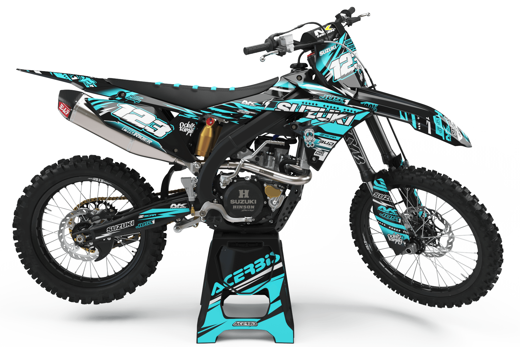 SUZUKI Graphics kit just1 BLUE