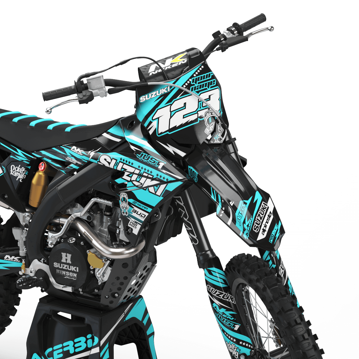 SUZUKI Graphics kit just1 BLUE