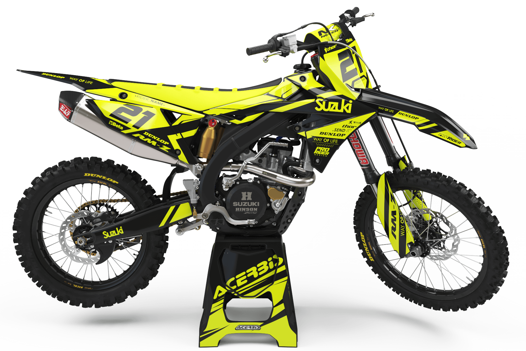SUZUKI Graphics kit FLUO  YOZY