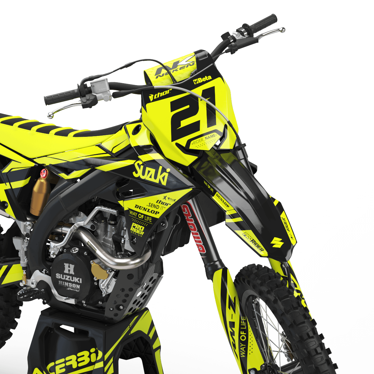 SUZUKI Graphics kit FLUO  YOZY