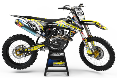 Graphics Kit BOXER YELLOW : Add value to your Motocross and Quad