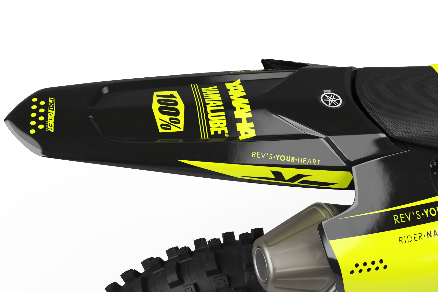 Graphics Kit FLUO YELLOW YAMAHA SEVEN