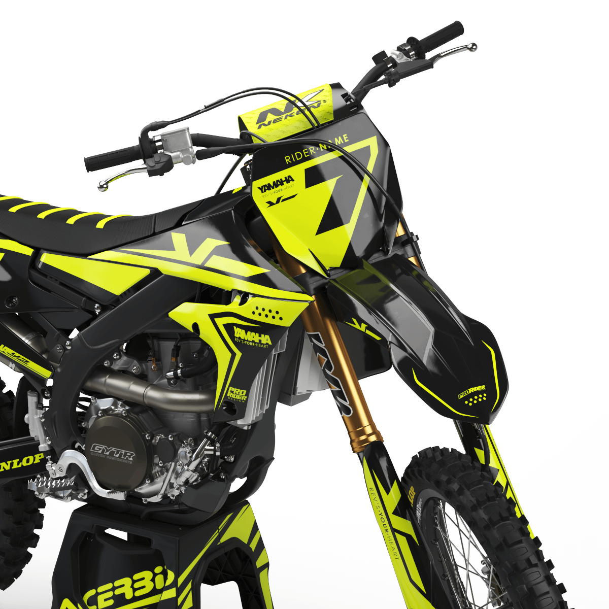 Graphics Kit FLUO YELLOW YAMAHA SEVEN