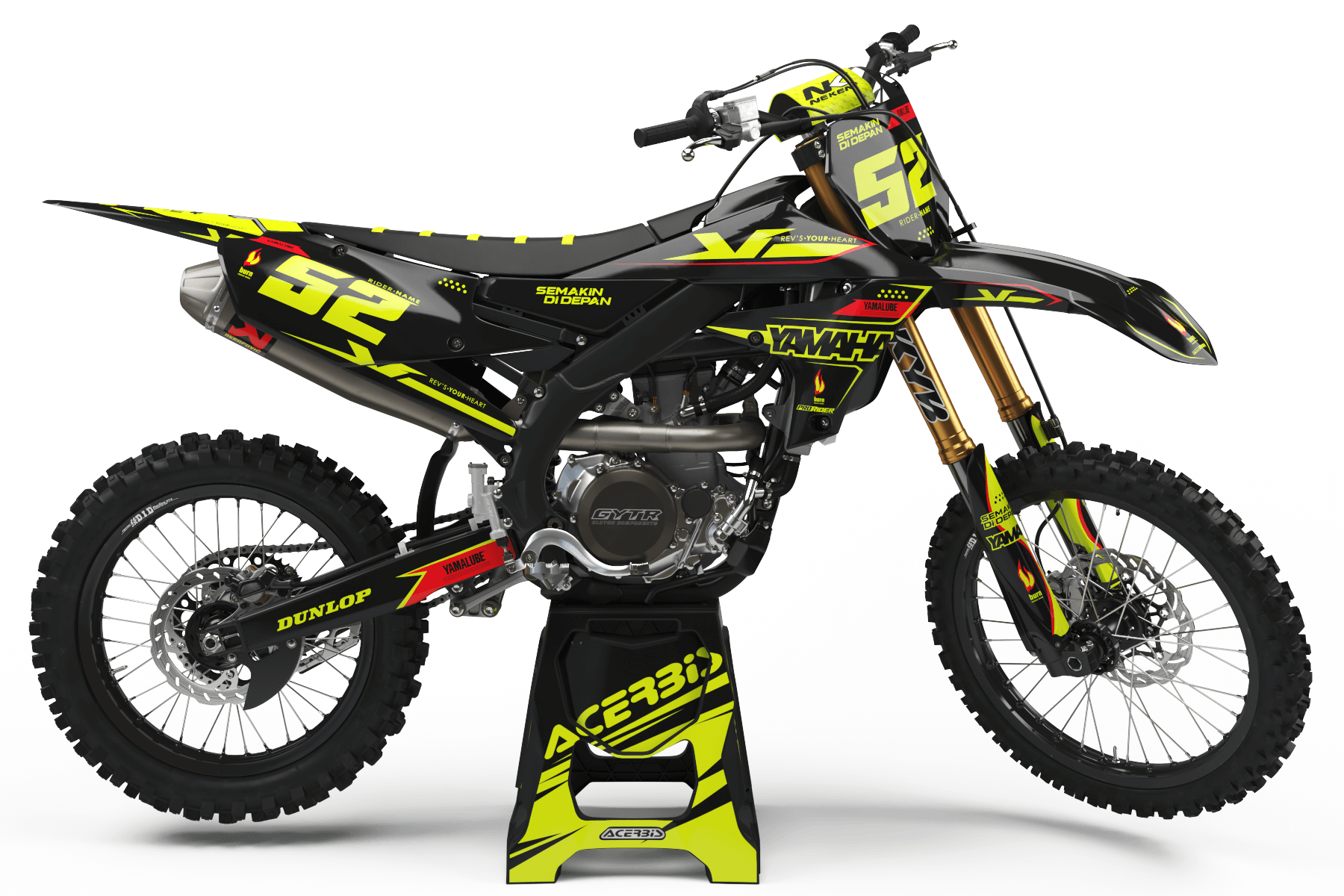FLUO Graphics Kit YAMAHA DECALAB'S