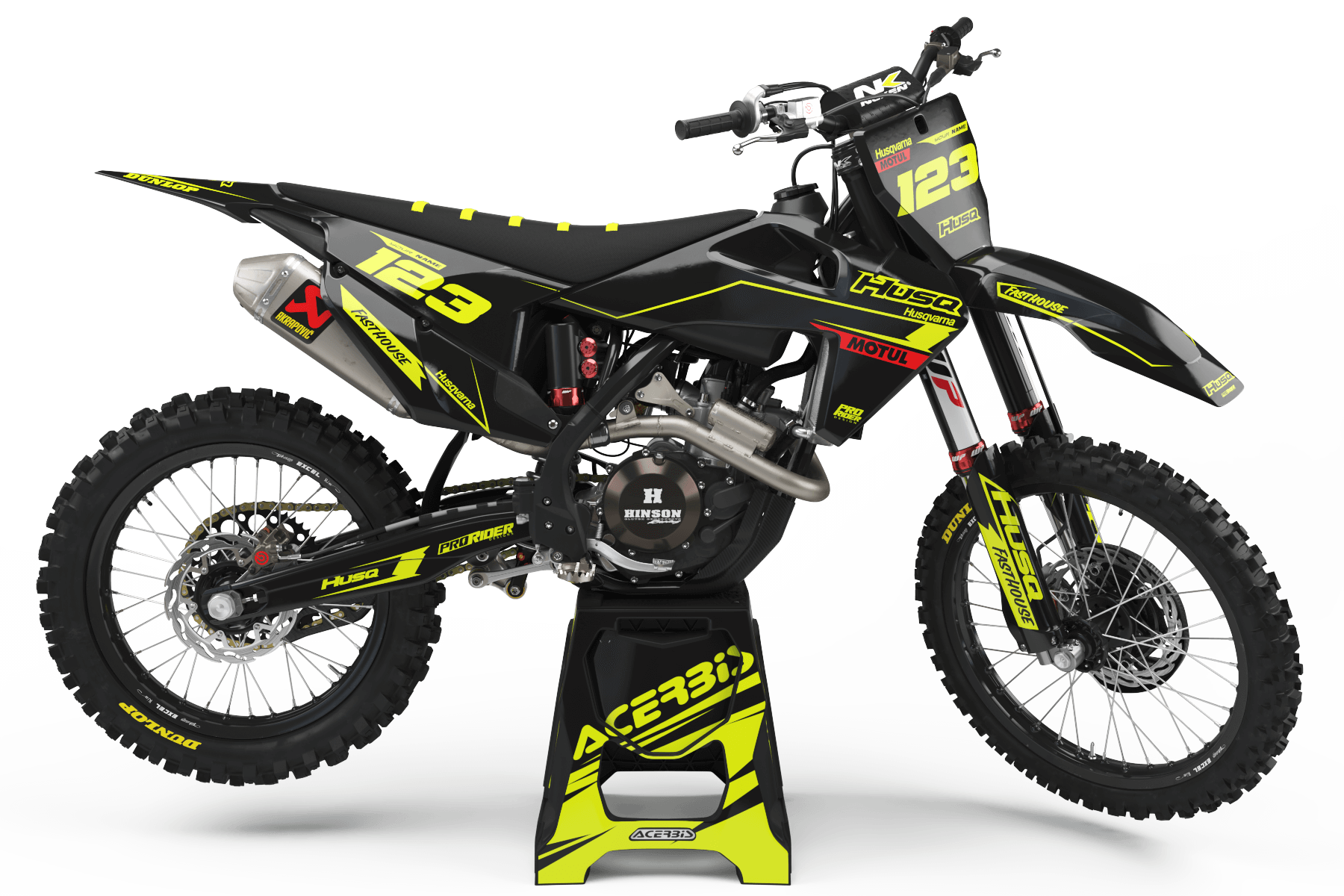FLUO Graphics Kit HUSQVARNA VIVID 1.2