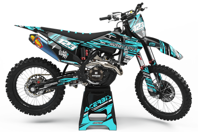 Graphics Kit HUSQVARNA PRD CYAN