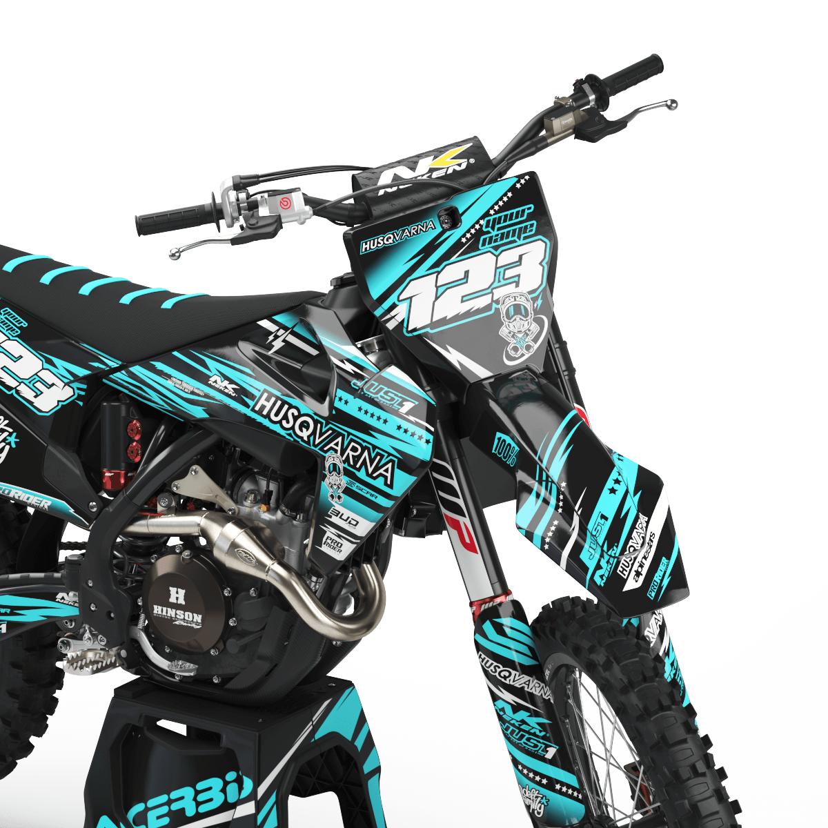 Graphics Kit HUSQVARNA PRD CYAN