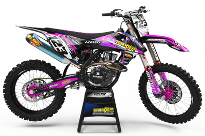 Graphics Kit BOXER PINK : Add value to your Motocross and Quad