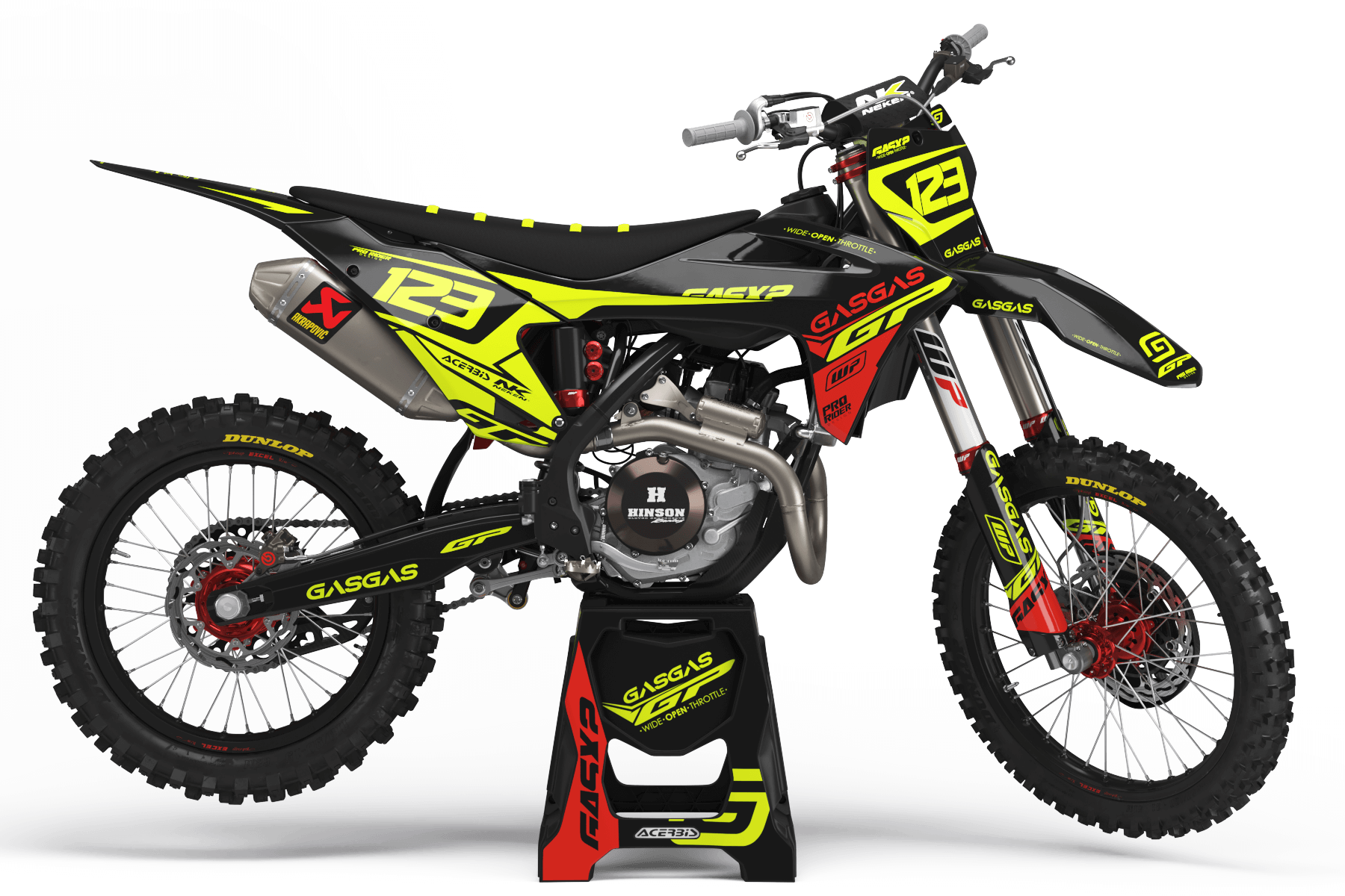 Graphics Kit GASGAS CONQUEROR FLUO