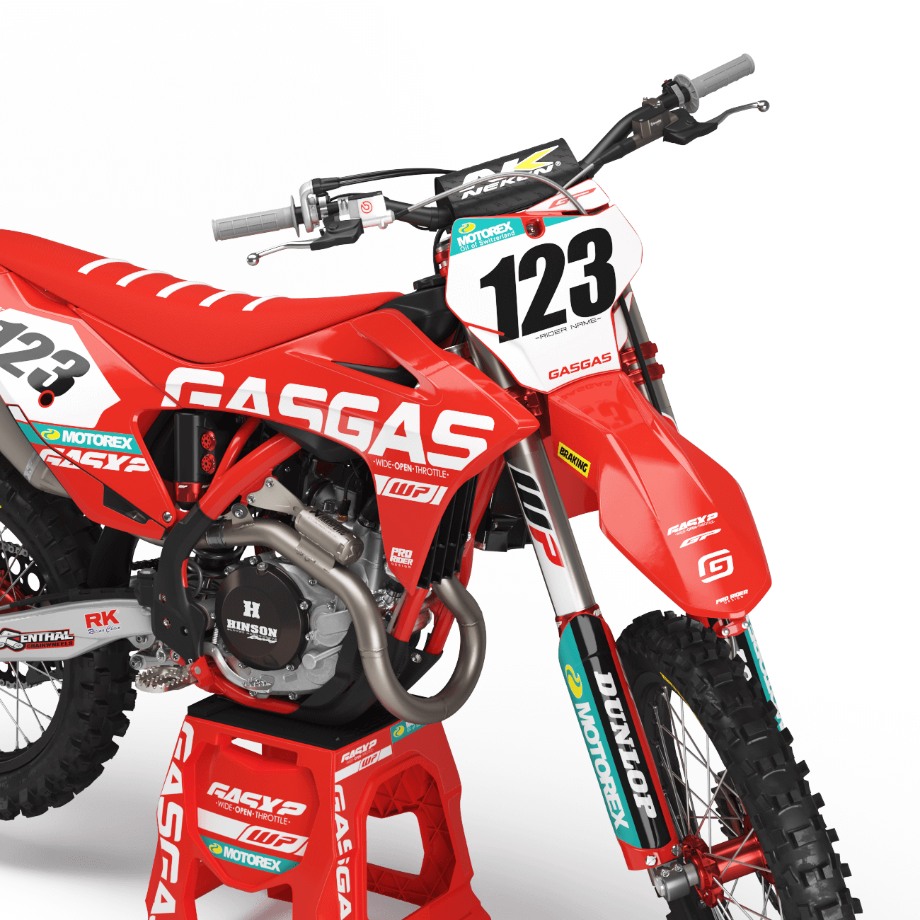 Graphics Kit GASGAS MENTOR RED.1